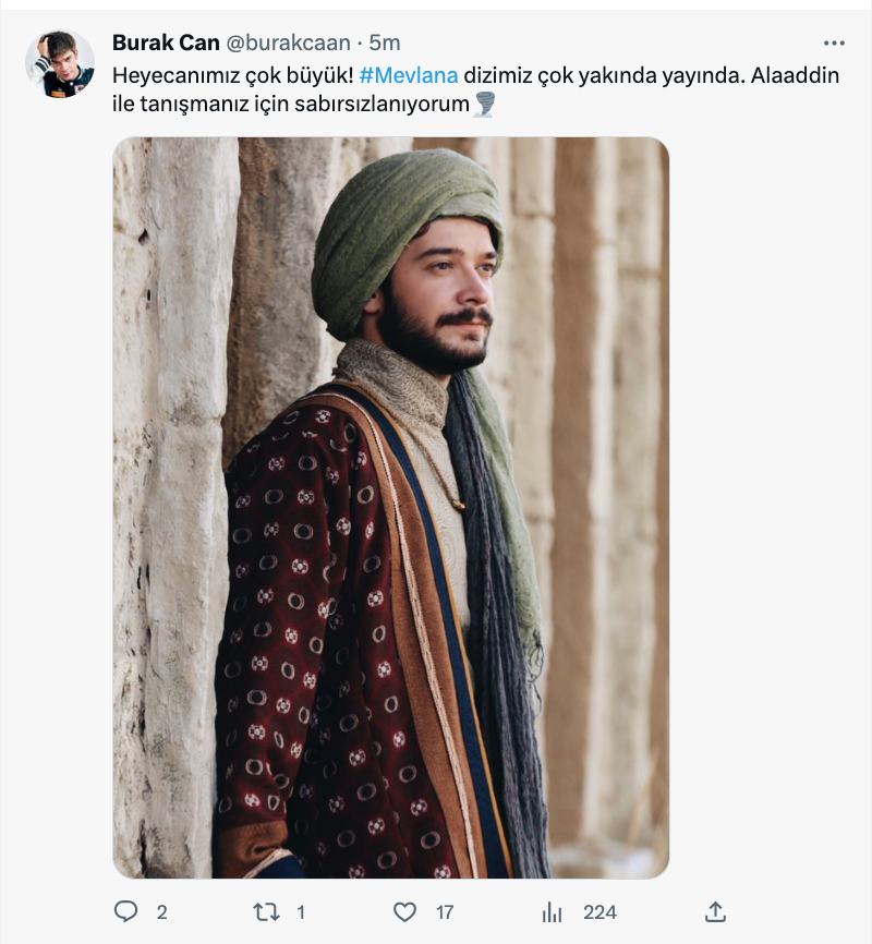 burak can dan mevlana dizisi mujdesi cok yakinda yayinda